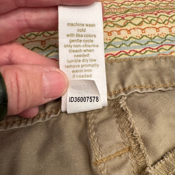 Victoria Secret London Tan Jean Size 10 Long 100% Cotton Distressed - Picture 15 of 16